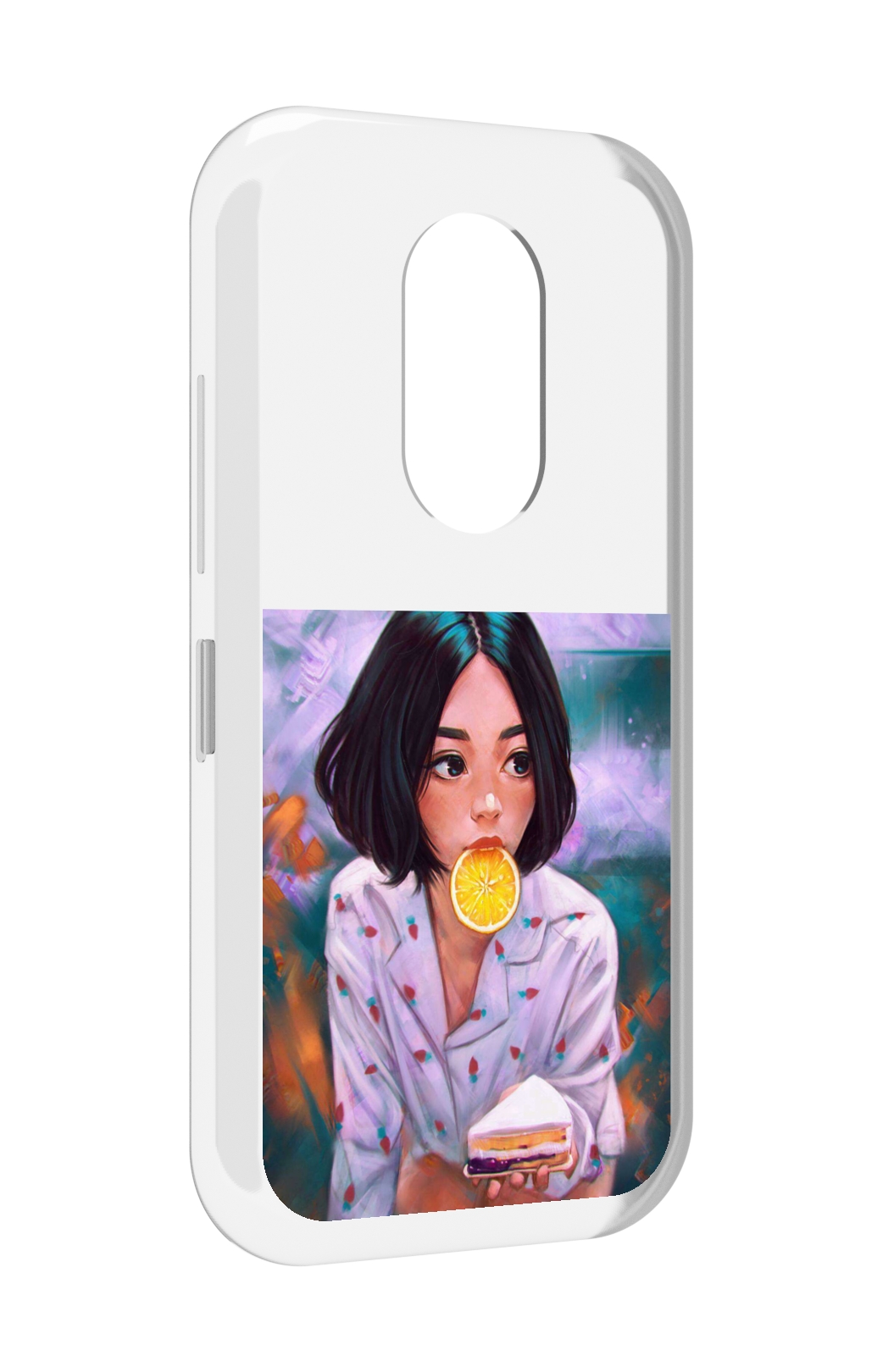 

Чехол MyPads девушка-с-чизкейком женский для Doogee S61 / S61 Pro, Прозрачный, Tocco