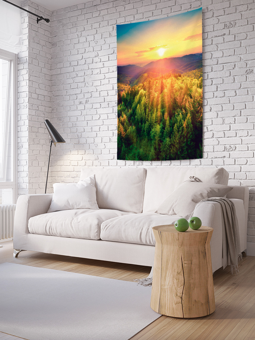 

Вертикальное фотопанно на стену JoyArty Утренний лес 100x150 см, Утренний лес