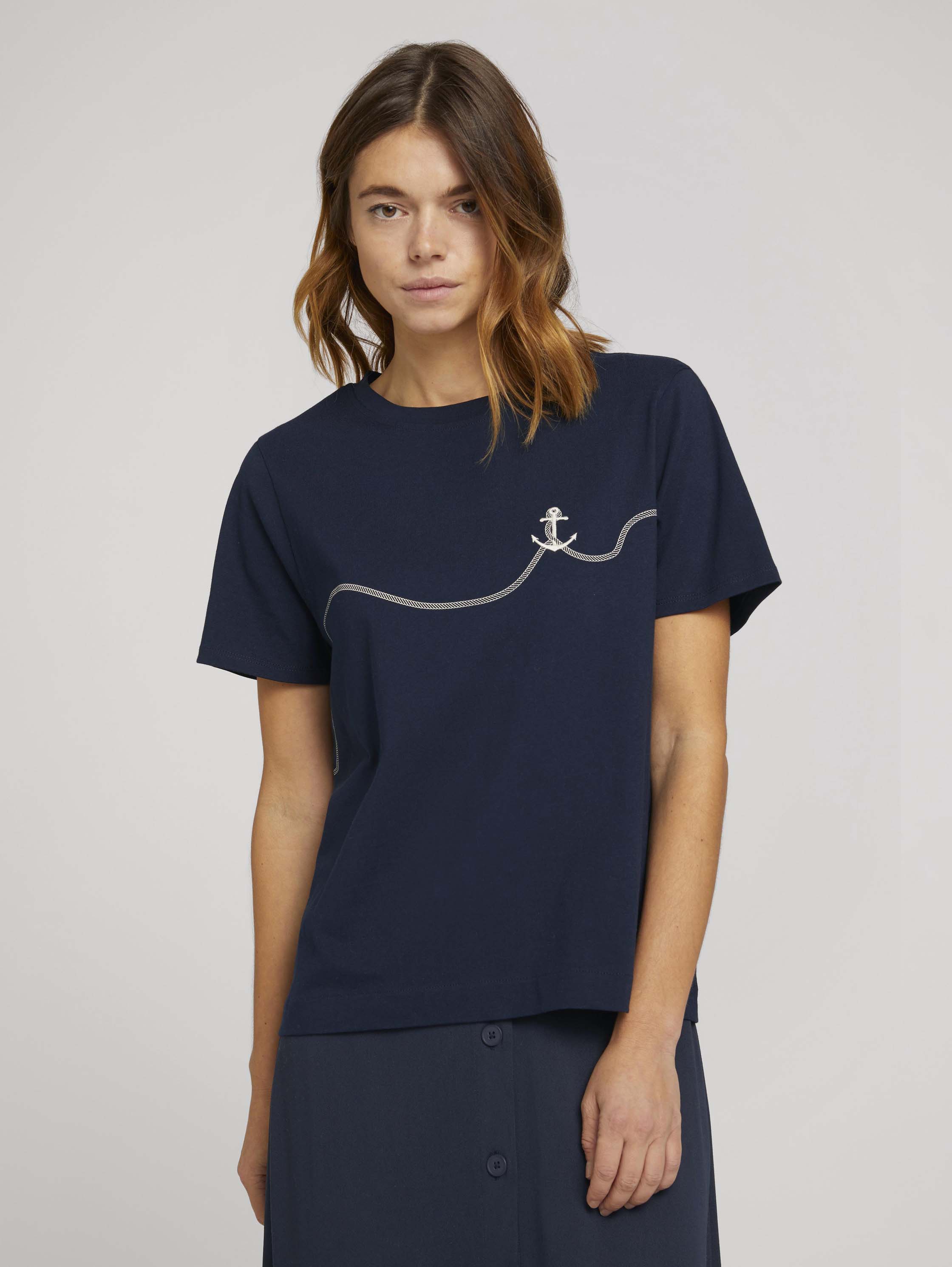 

Футболка женская TOM TAILOR 1025291 синяя S, 1025291