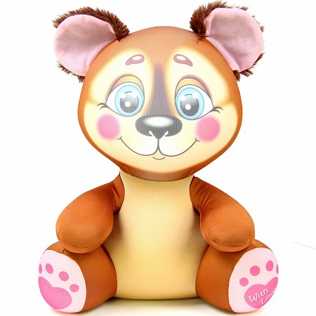 фото Мягкая игрушка - подушка антистресс штучки, к которым тянутся ручки лапуши, медведь
