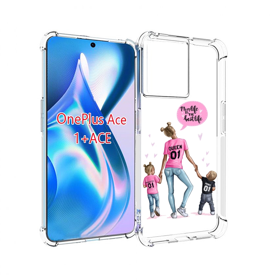 

Чехол MyPads Мама-королева женский для OnePlus Ace, Прозрачный, Tocco