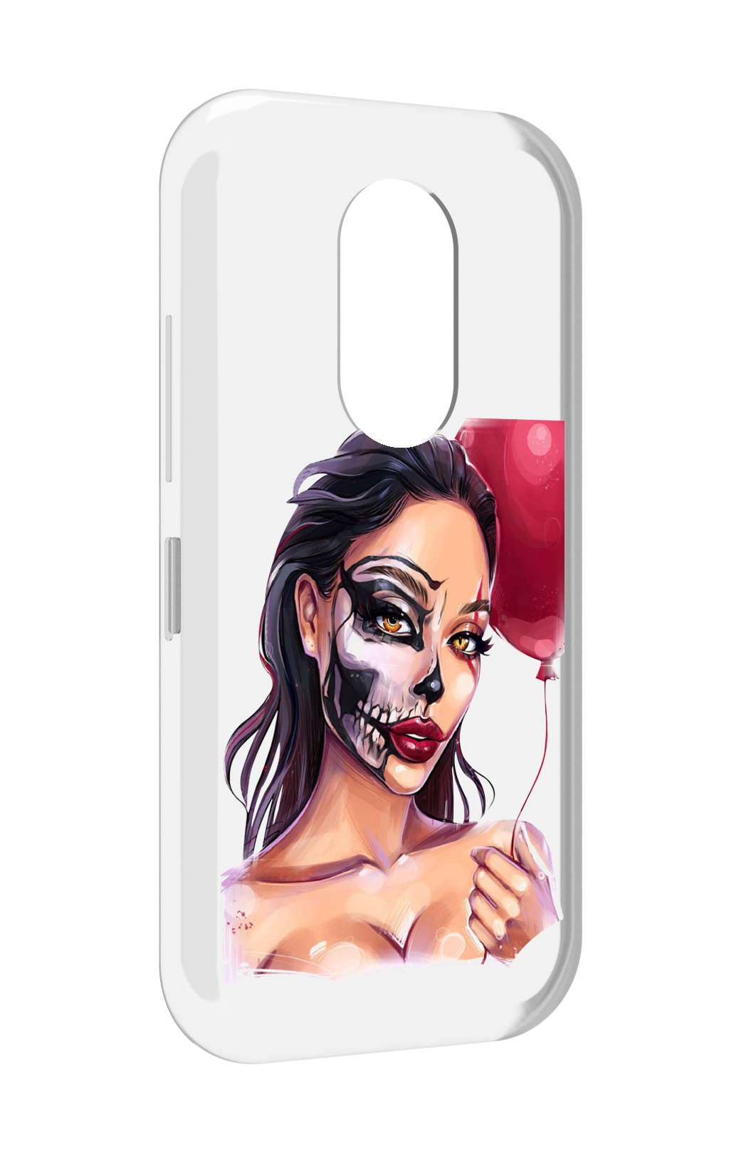 

Чехол MyPads девушка-с-гримом женский для Doogee S61 / S61 Pro, Прозрачный, Tocco