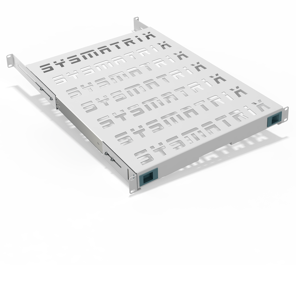 фото Полка sysmatrix sh 8104.700 19" выдвижная глубиной 550 мм, серый (ral 7035)