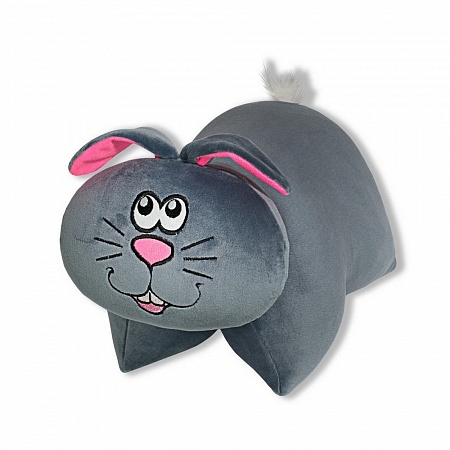 фото Подушка – игрушка антистресс штучки, к которым тянутся ручки трансформер кролик