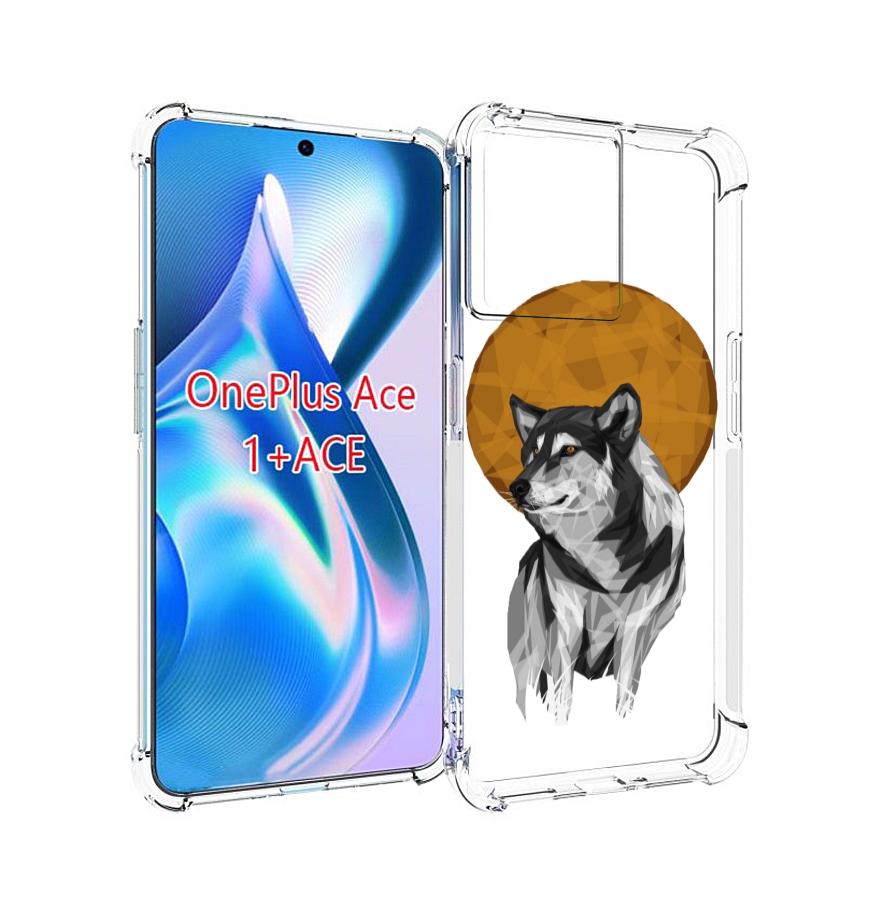 

Чехол MyPads Лунный волк для OnePlus Ace, Прозрачный, Tocco