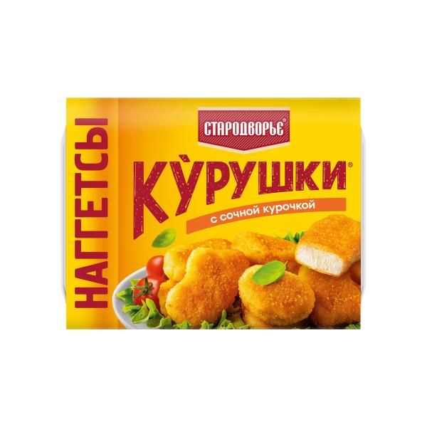 

Наггетсы куриные Стародворье Курушки замороженные 250 г
