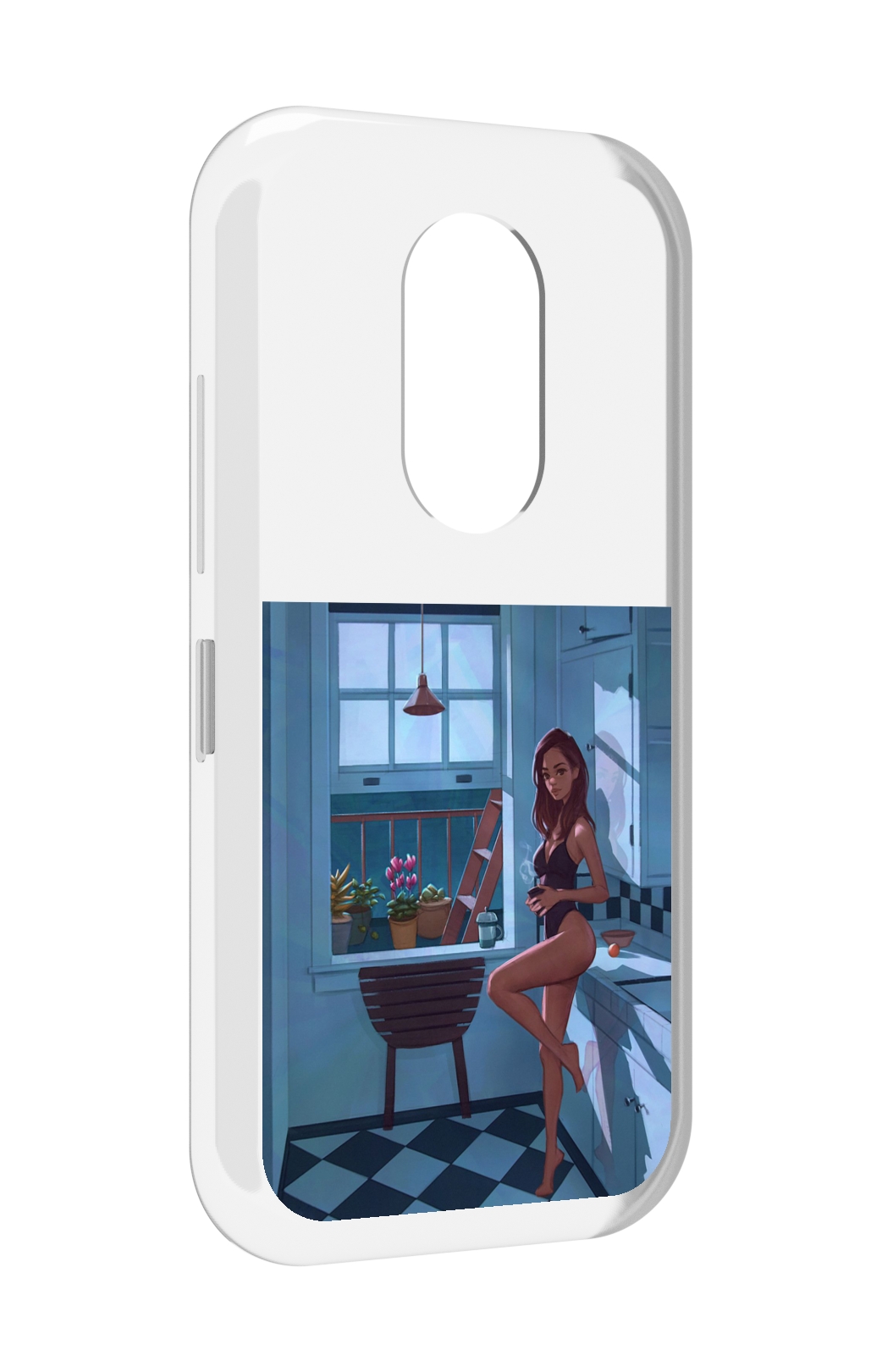 

Чехол MyPads девушка-на-кухне для Doogee S61 / S61 Pro, Прозрачный, Tocco