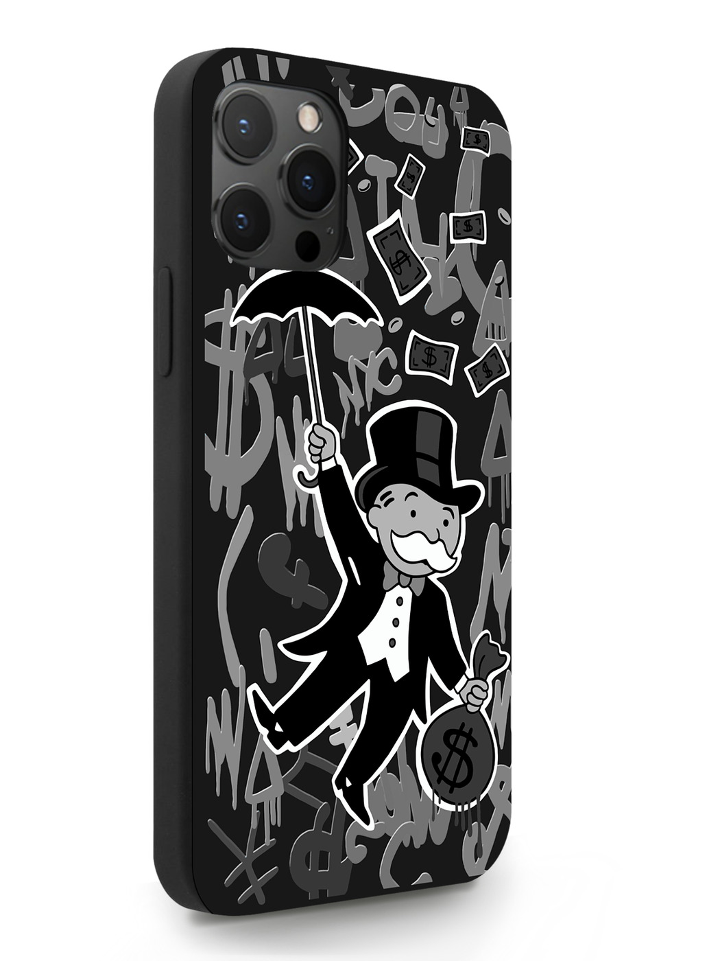 фото Чехол musthavecase для iphone 12 pro max monopoly black edition черный