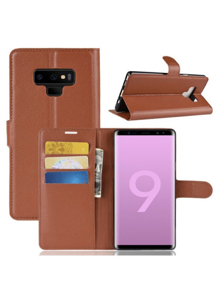 

Brodef Wallet Чехол книжка кошелек для Samsung Galaxy Note 9 фиолетовый