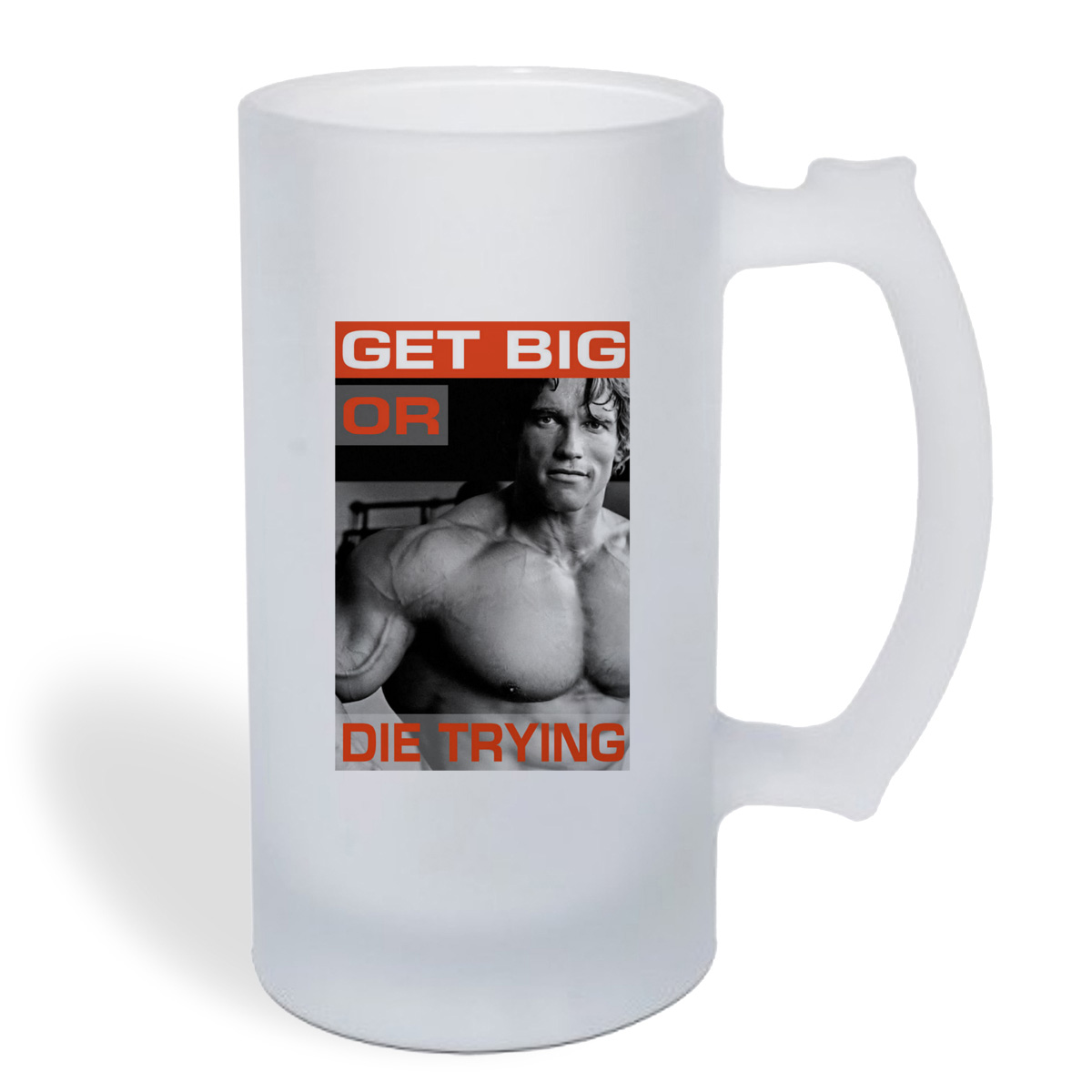

Кружка пивная CoolPodarok Get big or die trying