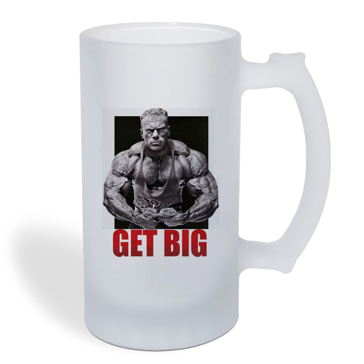 

Кружка пивная CoolPodarok Get big.Спорт