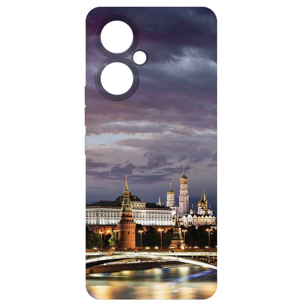 

Чехол-накладка Krutoff Soft Case Россия, Московский Кремль для TECNO Camon 19 черный