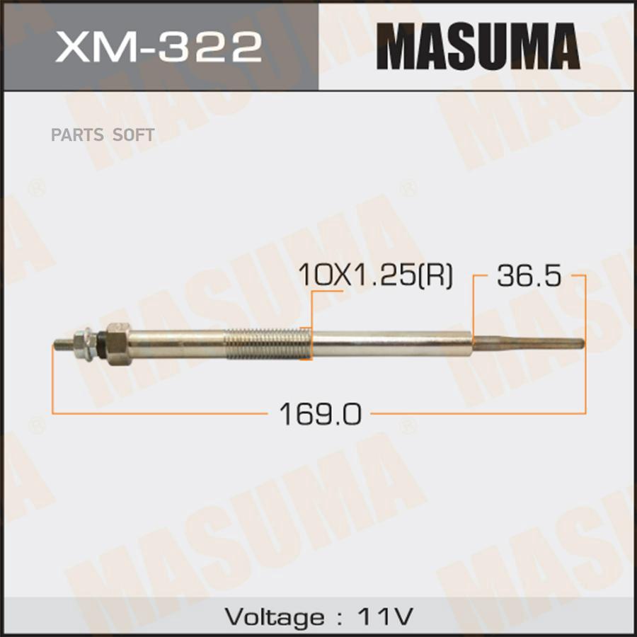

Свеча накаливания Masuma XM322