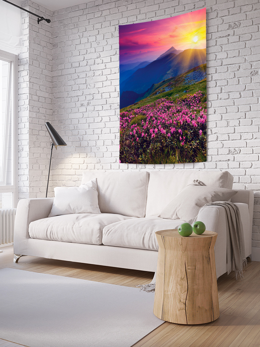 

Вертикальное фотопанно на стену JoyArty Горные цветы на рассвете 100x150 см, Горные цветы на рассвете