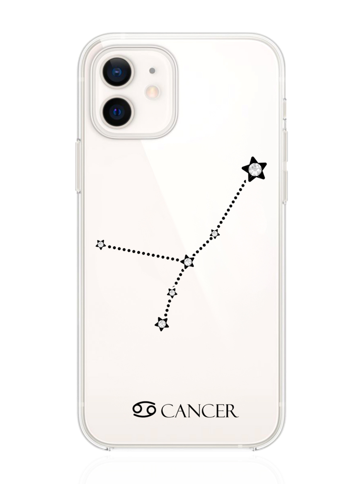 фото Чехол с инкрустацией кристаллами lux для iphone 12/12 pro рак cancer musthavecase