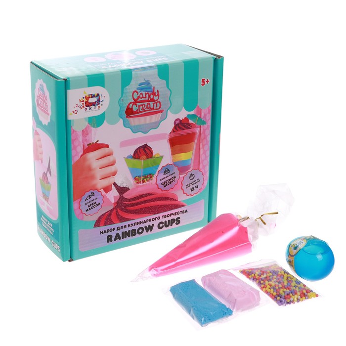 

Набор крем-массы для моделирования Rainbow Cups, ТМ Candy Cream