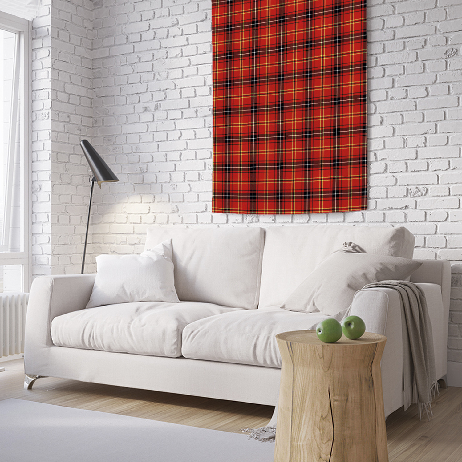 

Вертикальное фотопанно на стену JoyArty Ярко-красная клетка 100x150 см, Ярко-красная клетка