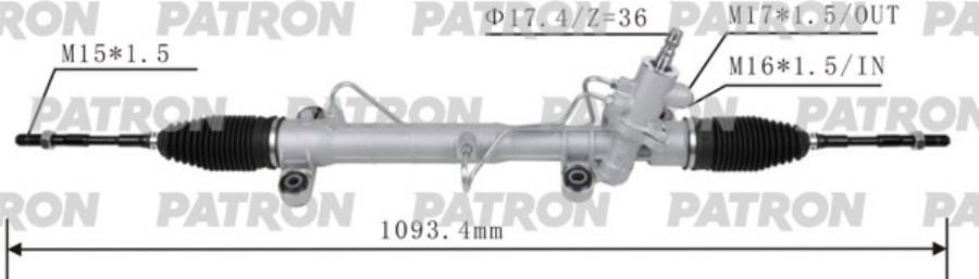 

Рейка рулевая TOYOTA COROLLA VERSO (E120) 02-04 COROLLA 01-07 PATRON PSG3055