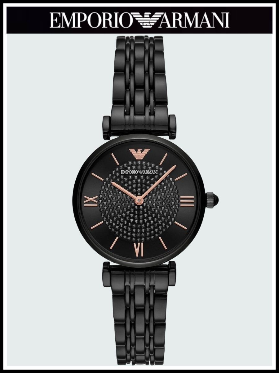 

Наручные часы женские Emporio Armani A11245R черные, A11245R
