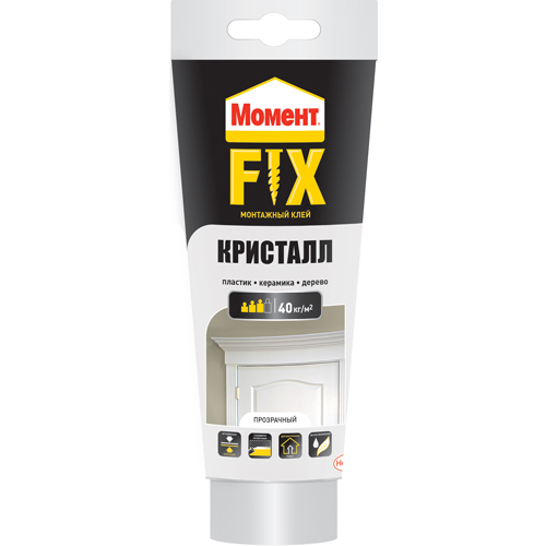 фото Клей монтажный момент fix кристалл 185 г henkel хенкель, henkel