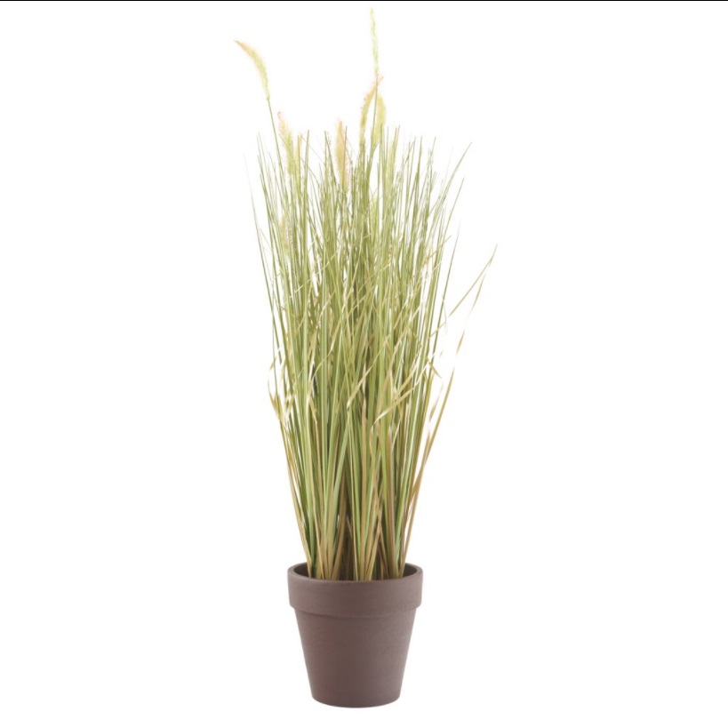 фото Искусственное растение трава let 02-20 в горшке 10,5 х 10 см nobrand