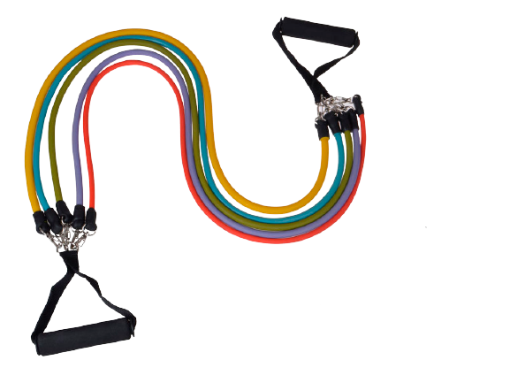 фото Набор эспандеров. 5 латексных трубок разного цвета, якорь для дверного проёма sprinter