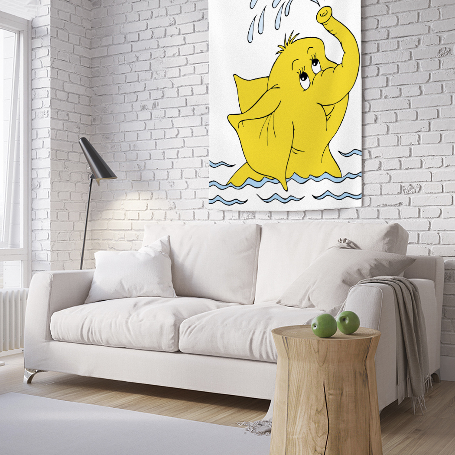 

Вертикальное фотопанно на стену JoyArty Игривый слоник 100x150 см, Игривый слоник