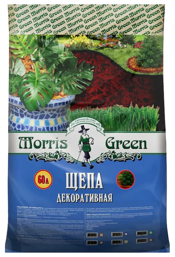 Щепа Morris Green декоративная коричневая 60 л