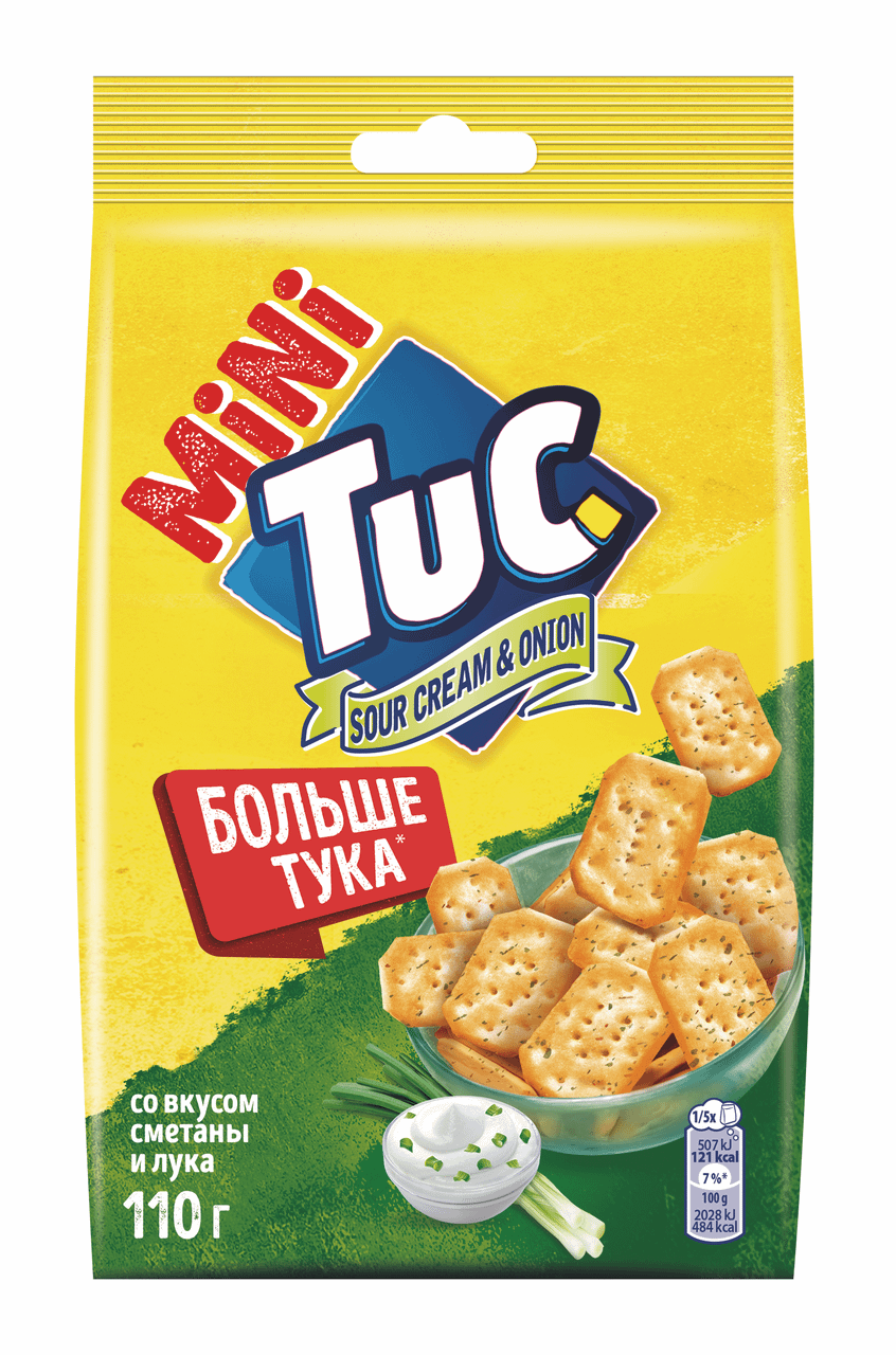 Печенье Tuc Mini крекеры со сметаной-луком 110 г