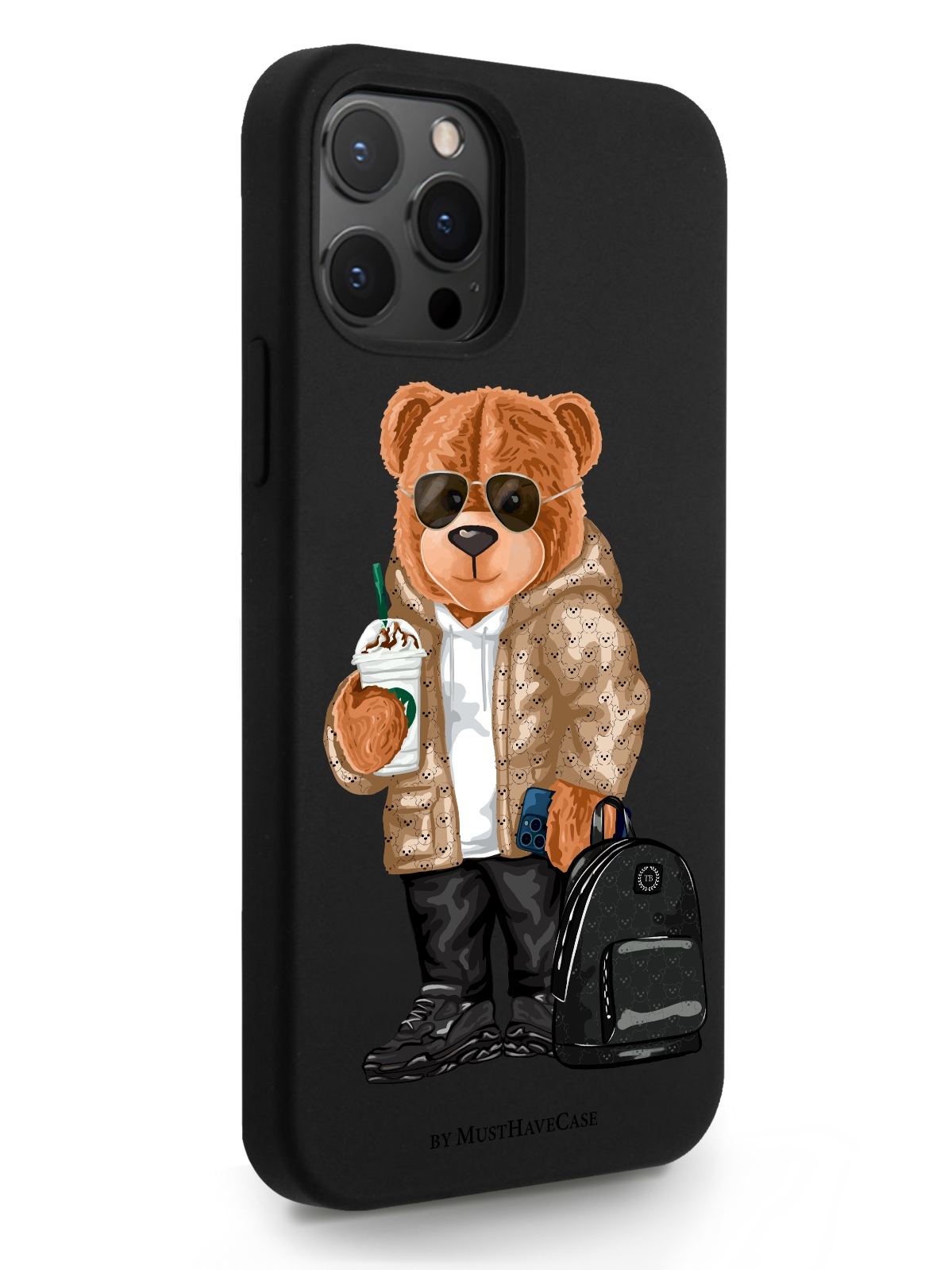 

Чехол MustHaveCase для iPhone 12/12 Pro Tony Style в очках черный, Tony Style в очках