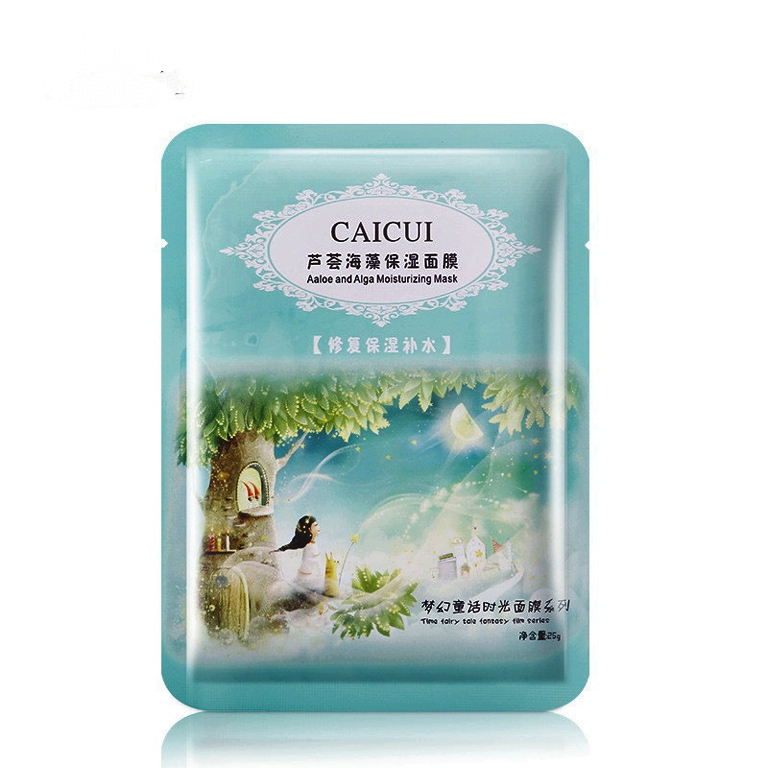 

Антивозрастная маска для лица с алоэ и водорослями Caicui aloe and alga 25 г