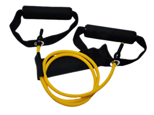 фото Эспандер латексная трубка с ручками (желтый) 4lb (1,8 кг) :(wx-11): sprinter