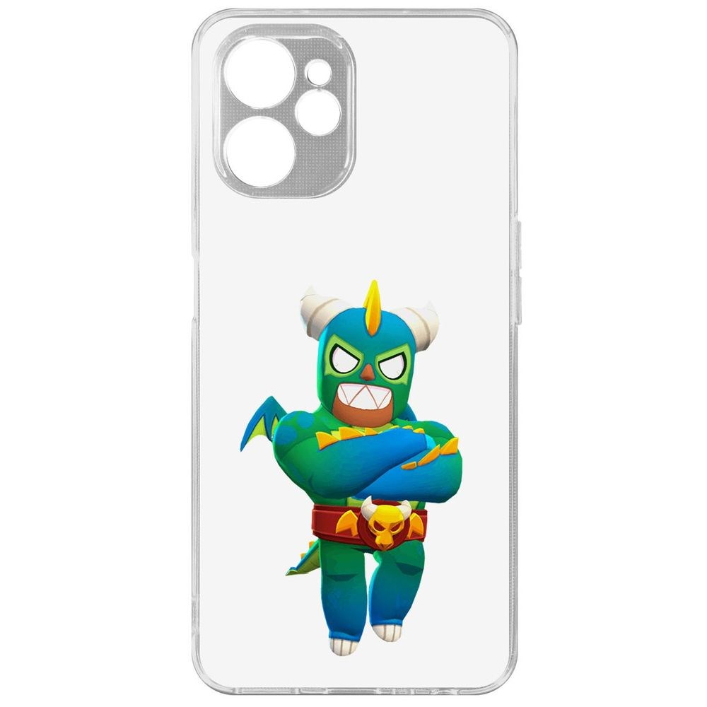 

Чехол Brawl Stars-Эль Дракон Вердозо для Realme 9i 5G, Прозрачный