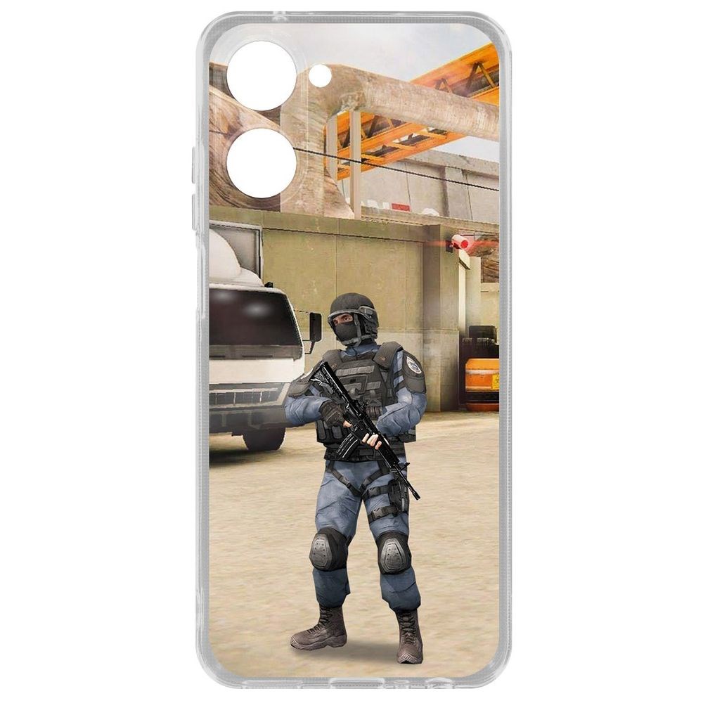 

Чехол Cтандофф 2 (Standoff 2) - GIGN для Realme 10 4G, Прозрачный
