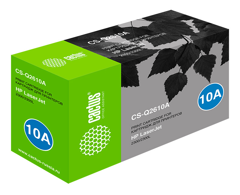 

Картридж CACTUS Q2610A (10A) черный, совместимый, Q2610A (10A)