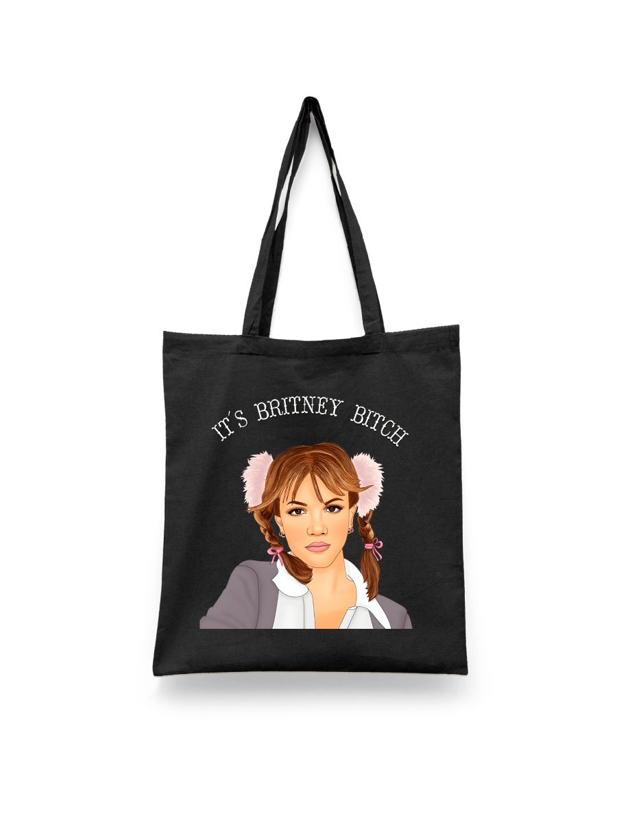 

Шоппер унисекс Каждому Своё Бритни Спирс/Britney Spears MZBS7, черный, Бритни Спирс/Britney Spears MZBS7