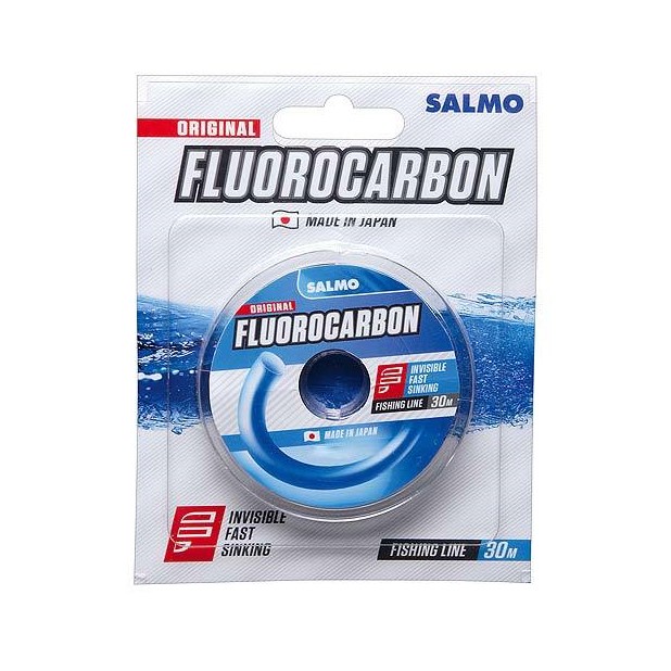 

Леска флюрокарбоновая Salmo Fluorocarbon original 0,20 мм, 30 м, 3,1 кг, прозрачный,1 шт., Fluorocarbon original