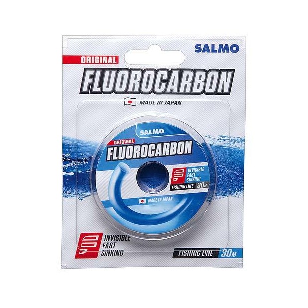 Леска флюрокарбоновая Salmo Fluorocarbon original 0,18 мм, 30 м, 2,6 кг, прозрачный,1 шт.