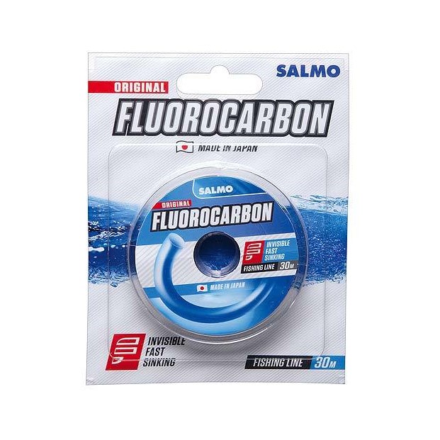 Леска флюрокарбоновая Salmo Fluorocarbon original 0,16 мм, 30 м, 1,9 кг, прозрачный,1 шт.