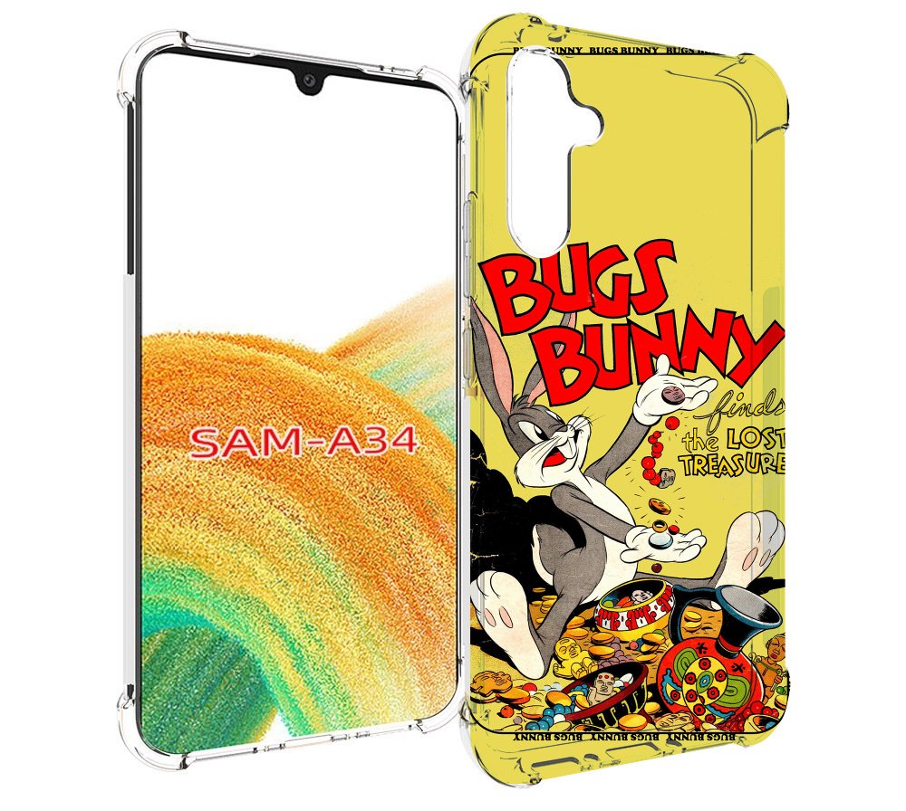 

Чехол MyPads бакс-банни-и-еда для Samsung Galaxy A34, Tocco