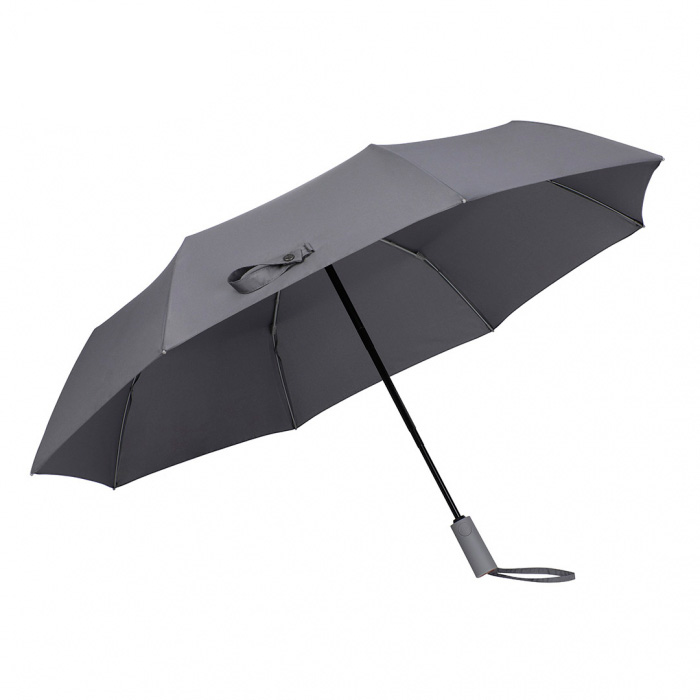 фото Зонт складной автоматический унисекс xiaomi automatic umbrella back, gray rock salt