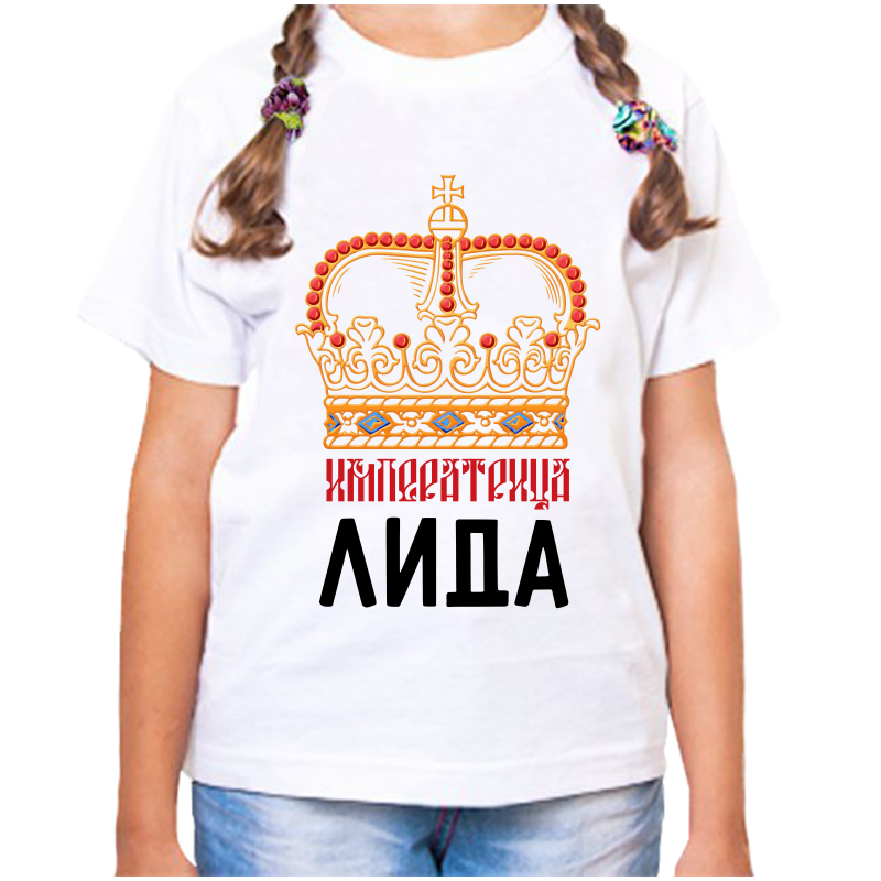 

Футболка девочке белая 32 р-р императрица лида, Белый, fdd_imperatrica_lida