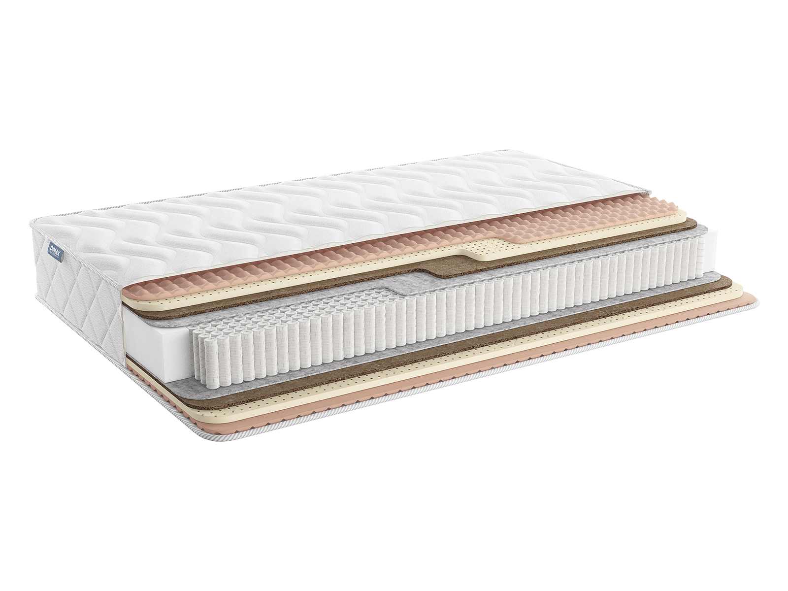 

Матрас Димакс Relmas Mix S1000 140x200, Белый, Relmas Mix S1000