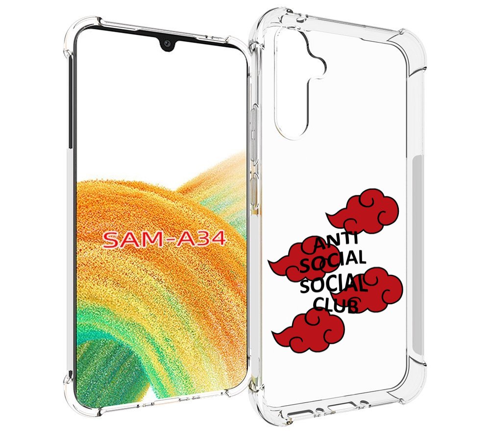 

Чехол MyPads анти-социал-социал-клаб для Samsung Galaxy A34, Tocco