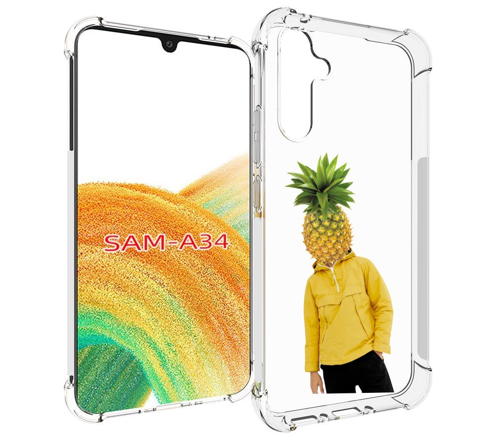 

Чехол MyPads ананасовая-голова для Samsung Galaxy A34, Tocco