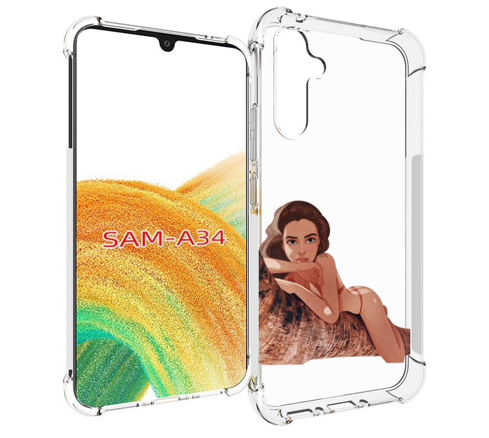 

Чехол MyPads амазонка-на-дереве для Samsung Galaxy A34, Tocco