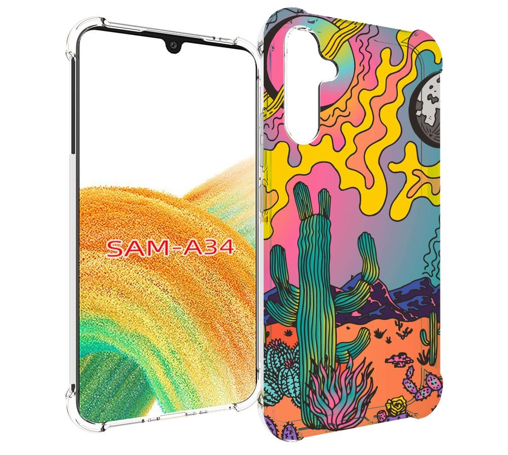 

Чехол MyPads акварельные рисунки для Samsung Galaxy A34, Tocco