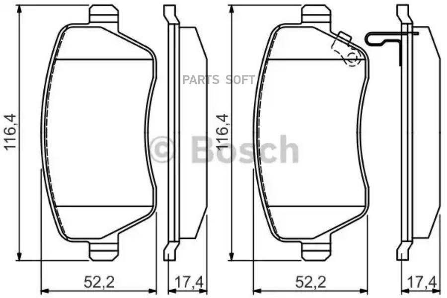 

Тормозные колодки Bosch 0986494573