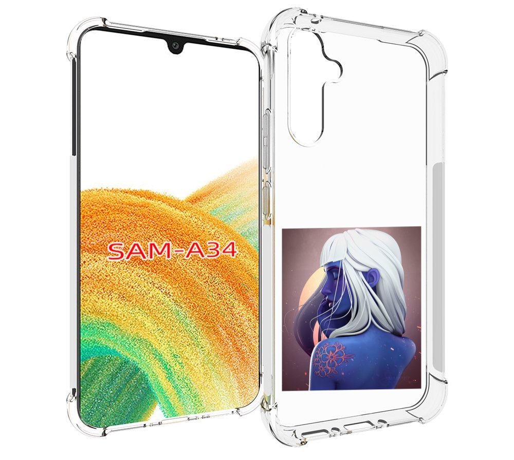 

Чехол MyPads аватар-с-цветком для Samsung Galaxy A34, Tocco