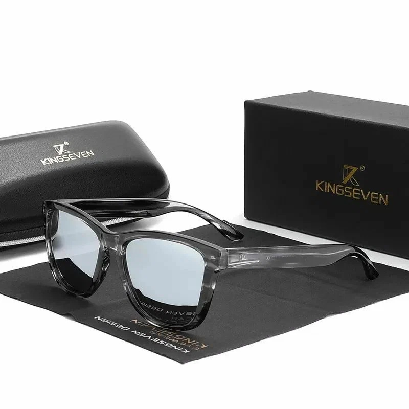 Солнцезащитные очки унисекс Kingseven N766 silver 2350₽